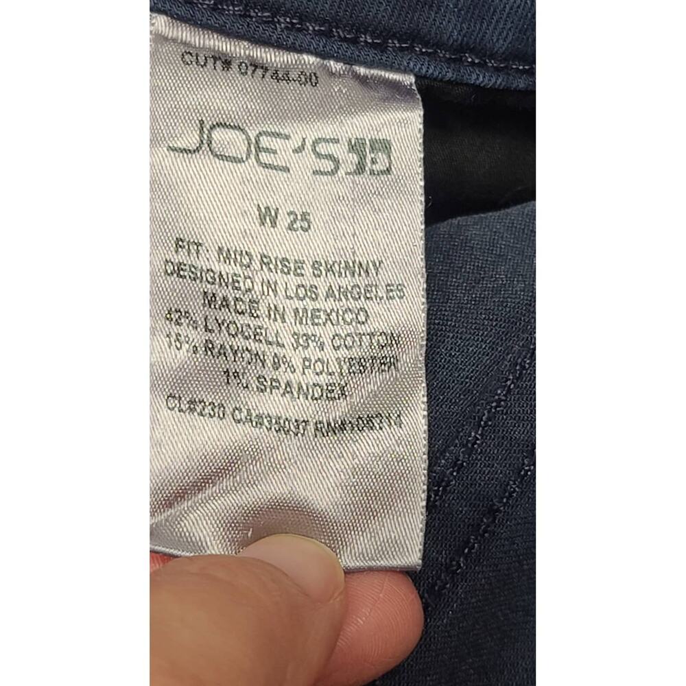 Joe's jeans mid rise skinny glitter jeans women's size 25 - Picture 4 of 6